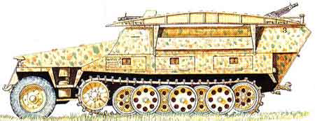 Бронетранспортер Sd.Kfz. 251/7 Ausf. D немецкая бронетехника
