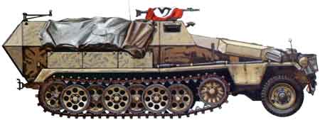 Бронетранспортер Sd.Kfz. 251 Ausf. С броневая машина