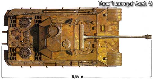 Танк Пантера модификация G