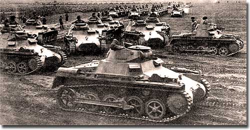 Танки Pz.Kpfw.I Ausf.А на учениях Танки Pz.Kpfw.I