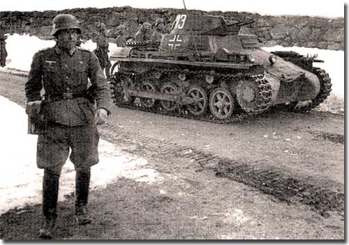 Танк Pz.Kpfw.I Ausf.А, Норвегия, апрель 1940 года Танк Pz.Kpfw.I Ausf.А