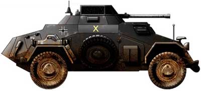 Бронеавтомобиль боевая машина Sd.Kfz.222