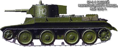 Танк с башней Мариупольского завода Танк БТ-5