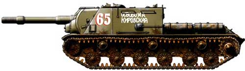 установка ИСУ-152 1944 года