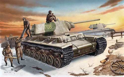 Танк в бою Танк КВ-1