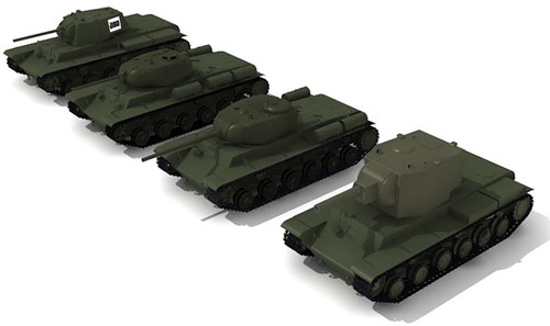 Танки КВ-1, КВ-1С, КВ-85, КВ-2 Танки КВ