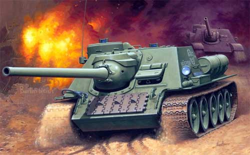 Самоходная установка СУ-100 серийно выпускалась с августа 1944 года Самоходная установка СУ-100