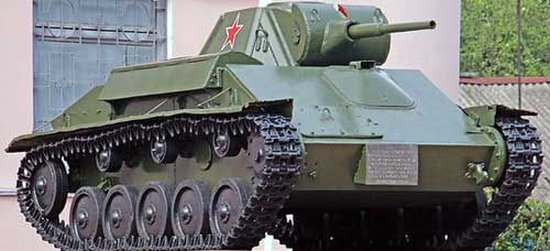 Танк разработан в октябре-ноябре 1941 года на Горьковском автомобильном заводе Танк Т-70