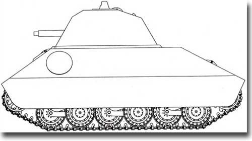Порше тип 245-010 Leichter panzerkampfwagen mit 5.5 cm vollautomatischer Waffe Проект танка