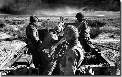 На фото - американская САУ, февраль 1943, Тунис САУ
