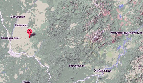 Екатеринославка Октябрьского района Амурской области Карта