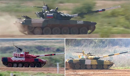 Танковый биатлон 2021: третьи экипажи России, Китая и Узбекистана Танковый биатлон 2021: заезд №7