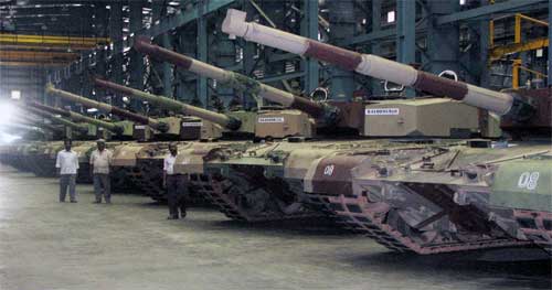 Индийские танки Arjun Mk.I на предприятии HVF Танки Индии