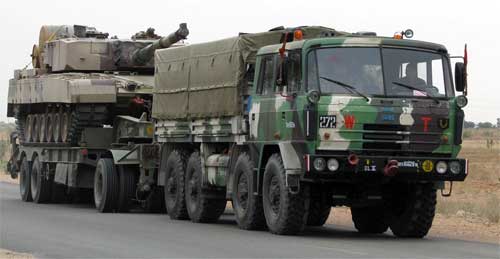 Транспортировка танка Оснвоной боевой танк