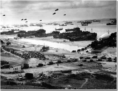 Высадка американской 2-й бронетанковой дивизии, пляж Омаха 9-10.06.1944 Бронетанковая дивизия