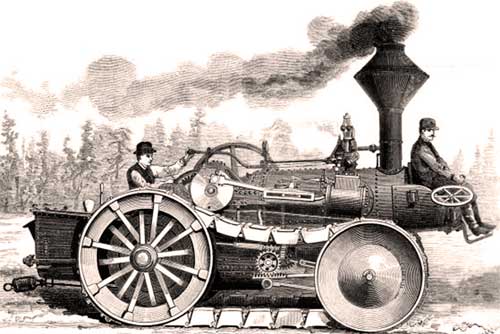 Рисунок проекта гусеничного парового локомотива