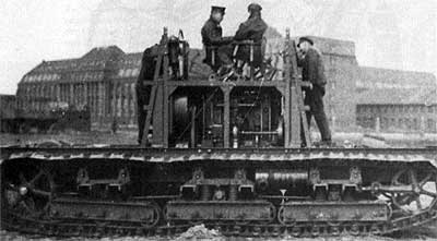 Демонстрация 30 апреля 1917 года прототип немецкого танка