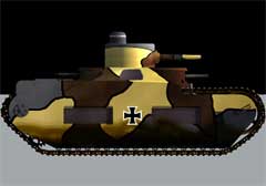 Модель Sturmpanzerwagen "Oberschlesien" Танк первой мировой