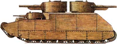 Макет советского сверхтяжелого танка Т-39-1 Танк Т-39-1