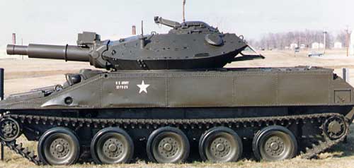 tank Sheridan Легкий танк М551