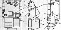 Схема размещения ЗИП внутри танка 
